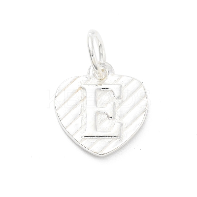 925 Sterling Silver Heart with Capital Letter Charms STER-S009-13E-S-1