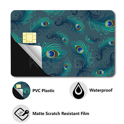 Rectangle PVC Plastic Waterproof Card Stickers DIY-WH0432-098-1
