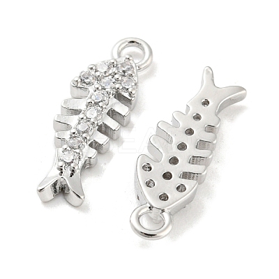 Brass Micro Pave Cubic Zirconia Pendants KK-E090-30P-1