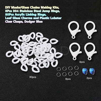 DIY Masks Chains Making Kits DIY-YW0002-74C-1