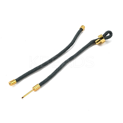 Braided Nylon Cord Bracelet Making MAK-A017-D03-04G-1