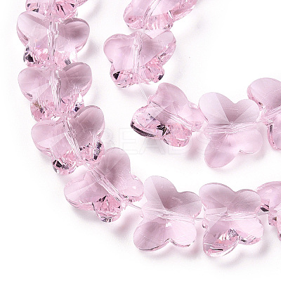 Transparent Glass Beads GLAA-Q066-14mm-B17-1