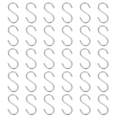 30Pcs 304 Stainless Steel S-shape Hooks STAS-PH0006-71-1