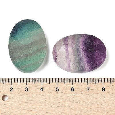 Natural Fluorite Cabochons G-K338-38C-04-1