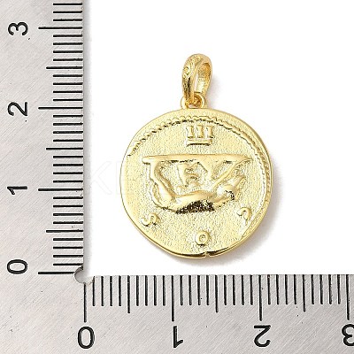 Brass Pendants KK-Z033-21G-1