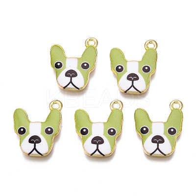 Rack Plating Alloy Enamel Pendants LS-ENAM-N055-175A-1