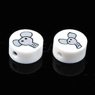 Handmade Polymer Clay Beads CLAY-N008-036K-1