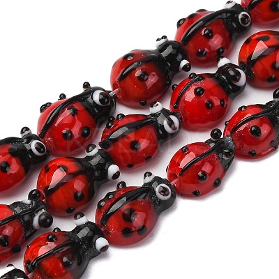 Handmade Lampwork Beads Strands LAMP-S069-02-1