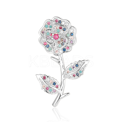 3Pcs Brass Micro Pave Cubic Zirconia Pendants ZIRC-OY001-55P-1
