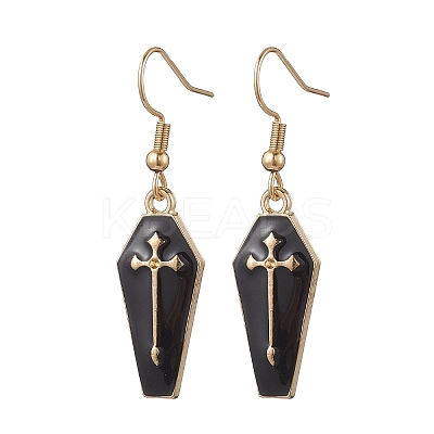 2 Pairs Alloy Enamel Dangle Earrings EJEW-JE06530-1