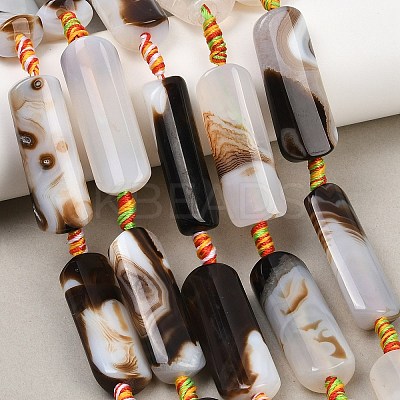Natural Agate Beads Strands G-H342-B03-01A-1