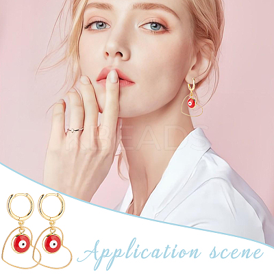 DIY Colorful Evil Eye Earring Making Kit DIY-AR0002-84-1