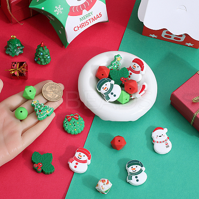 10 Styles Food Grade Eco-Friendly Silicone Beads SIL-SC0002-19-1