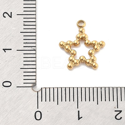 Ion Plating(IP) 304 Stainless Steel Charms STAS-P379-21G-1