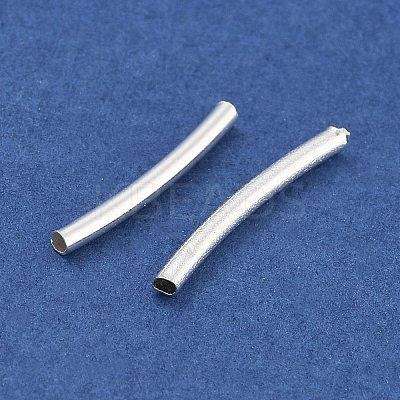 Brass Curved Tube Beads KK-B120-04F-S-1
