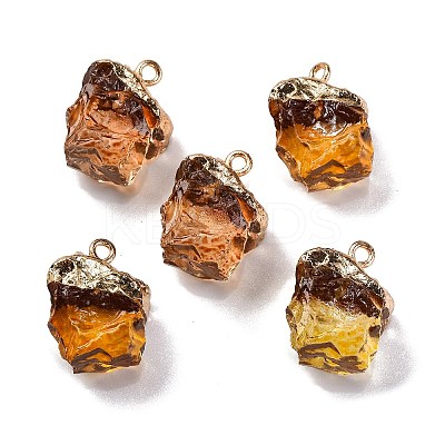Gradient Color Resin Imitation Gemstone Resin Irregular Pendants LS-RESI-U001-02A-1