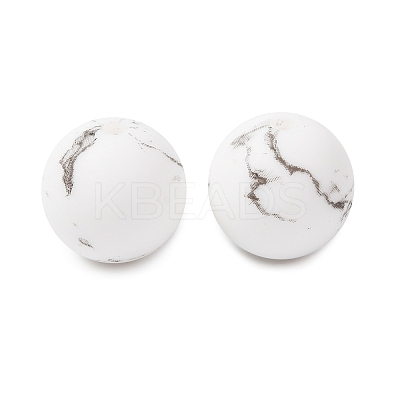 Food Grade Eco-Friendly Printed Silicone Beads SIL-A013-01A-08-1