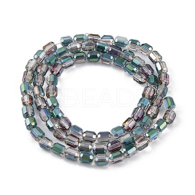 Electroplate Glass Beads Strands EGLA-D031-01U-1