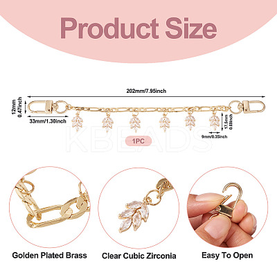Brass Figaro Chains Bag Strap AJEW-TAC00038-1