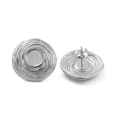 Non-Tarnish 304 Stainless Steel Stud Earrings EJEW-P258-43P-1