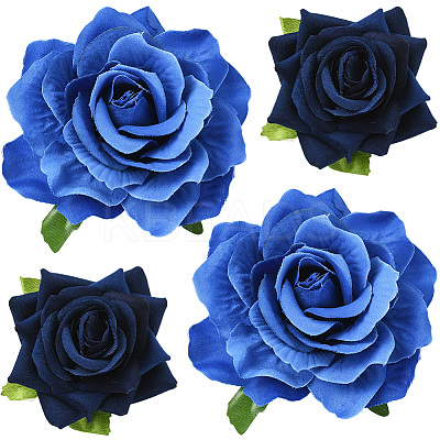 Cloth & Iron Alligator Hair Clips AJEW-SP0002-84D-1