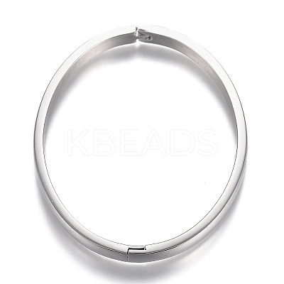 Tarnish Resistant 304 Stainless Steel Bangles LS-STAS-I166-36B-1