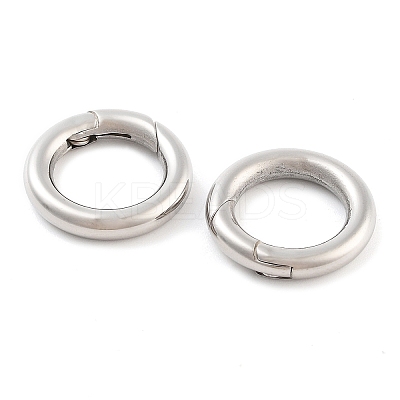 Non-Tarnish 316 Stainless Steel Spring Gate Rings STAS-M296-01P-B-01-1