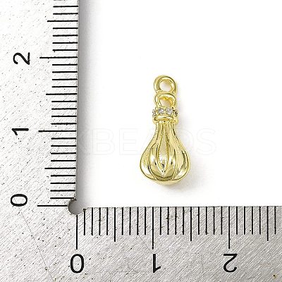 Brass Pave Clear Cubic Zirconia Pendants LS-KK-L238-25G-1