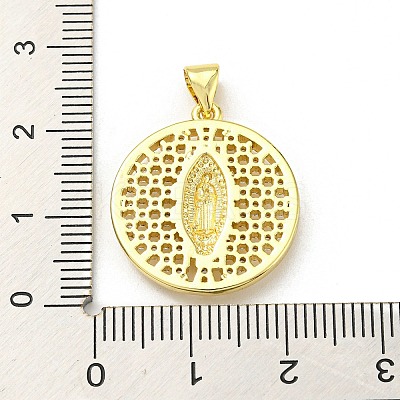 Brass with Cubic Zirconia Pendants FIND-Z023-09A-01-1