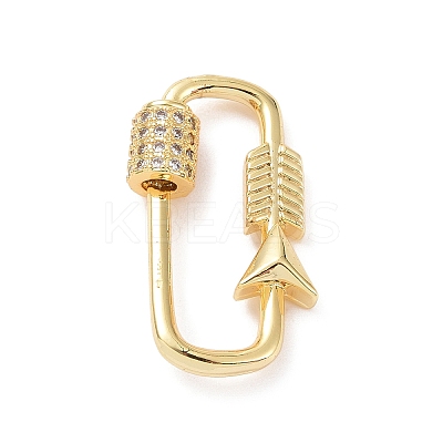 Brass Micro Pave Clear Cubic Zirconia Keychain Clasps LS-ZIRC-TAC0005-02B-G-1