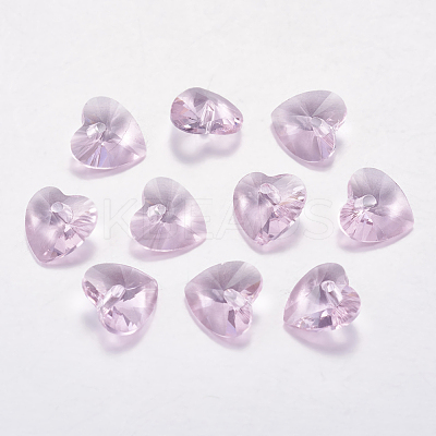 Faceted Glass Rhinestone Charms RGLA-F054-10x10-223-1