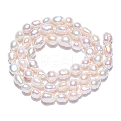 Natural Baroque Pearl Keshi Pearl Beads Strands PEAR-S020-F01-01-1