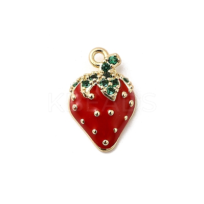 Brass Micro Pave Cubic Zirconia Pendants KK-D408-02KCG-03-1