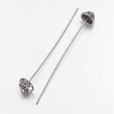 Tibetan Style Pins X-TIBE-1370-AS-RS-1
