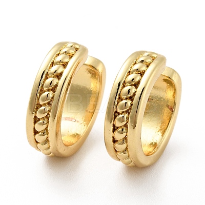 Brass Open Cuff Earrings for Women EJEW-G297-29G-1
