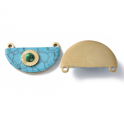 PVD Vacuum Plating 201 Stainless Steel Pendants STAS-C064-VC855-1
