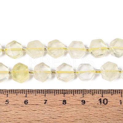 Natural Lemon Quartz(Heated) Beads Strands G-P534-A20-02-1