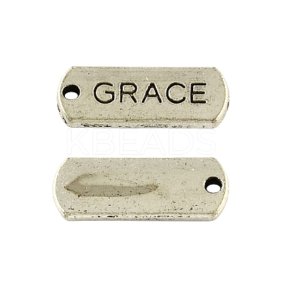 Tibetan Style Alloy Rectangle Pendants TIBEP-Q043-053-RS-1