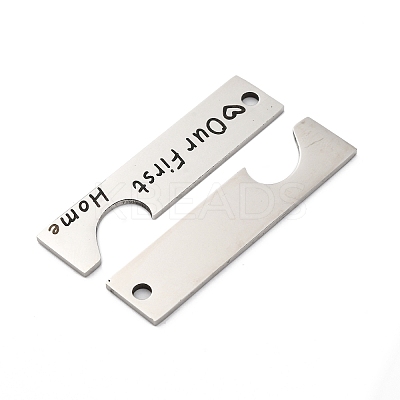 Anti-Tarnish 201 Stainless Steel Big Pendants STAS-R002-22P-1