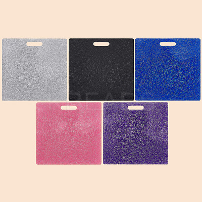 5Pcs 5 Colors Acrylic Big Pendants MACR-CN0001-01A-1