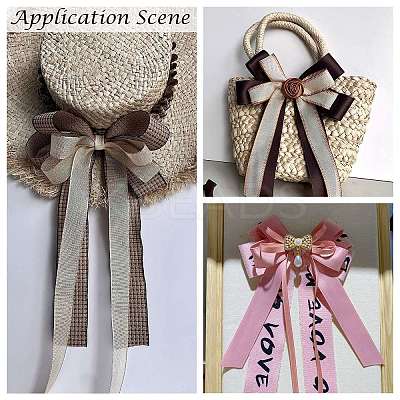9 Yards 3 Styles Polyester Ribbon SRIB-C002-02D-1