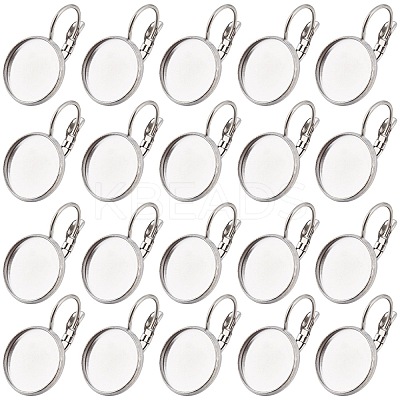 80Pcs 304 Stainless Steel Leverback Earring Findings STAS-SC0006-70-1