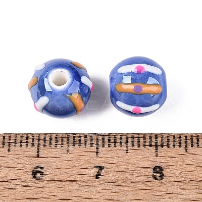 Handmade Porcelain Ceramic Beads PORC-Q005-03B-1