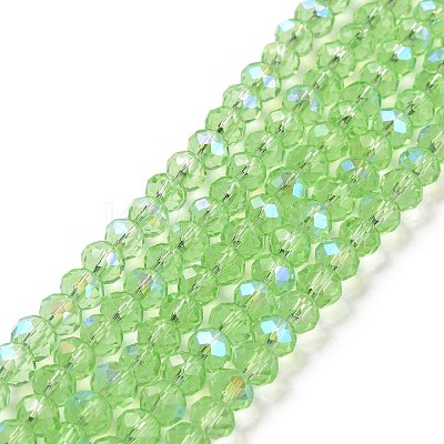 Electroplate Glass Beads Strands EGLA-A034-T6mm-L17-1