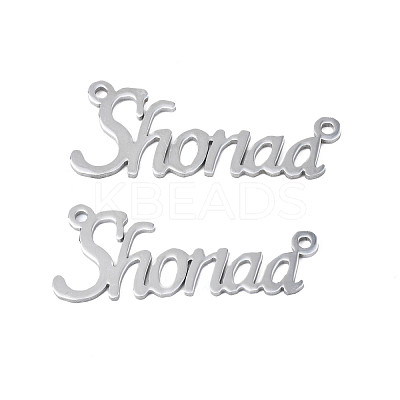 Non-Tarnish 304 Stainless Steel Connector Charms STAS-N095-128-1