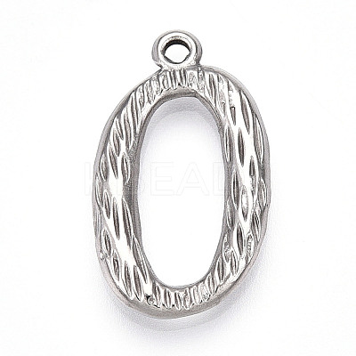 304 Stainless Steel Pendants STAS-N117-01P-O-1