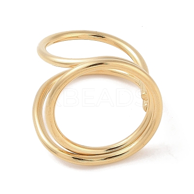 Ion Plating(IP) 304 Stainless Steel Finger Rings for Women RJEW-G315-01G-1