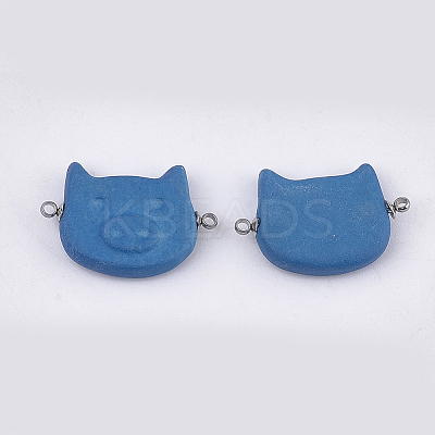 Handmade Porcelain Links connectors PORC-T002-66C-1