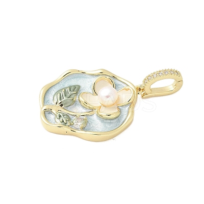 Brass Enamel Pendants LS-KK-F886-03G-03-1