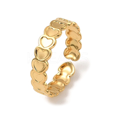 304 Stainless Steel Open Cuff Rings RJEW-Z018-03G-1
